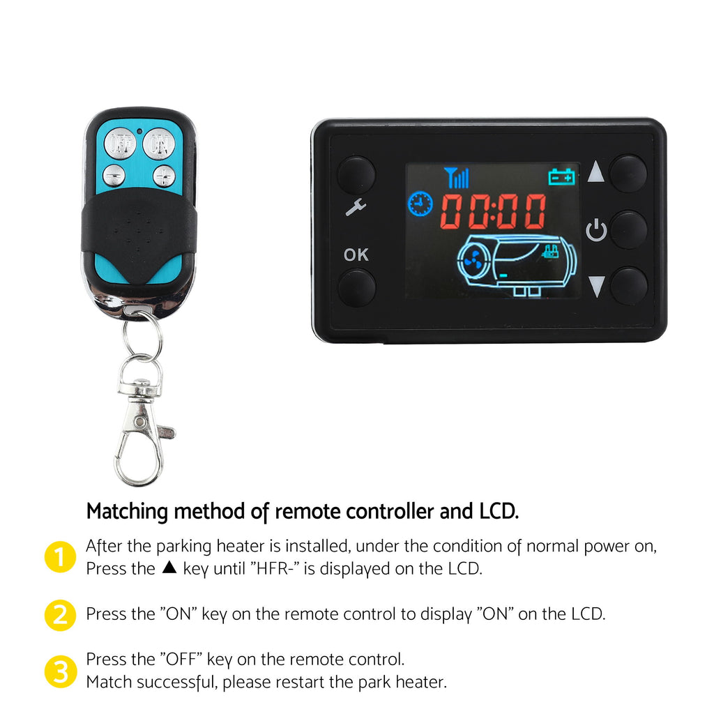 Giantz Diesel Air Heater All-in-one 12/24V 5KW LCD Remote Control for Car RV Indoors machinery