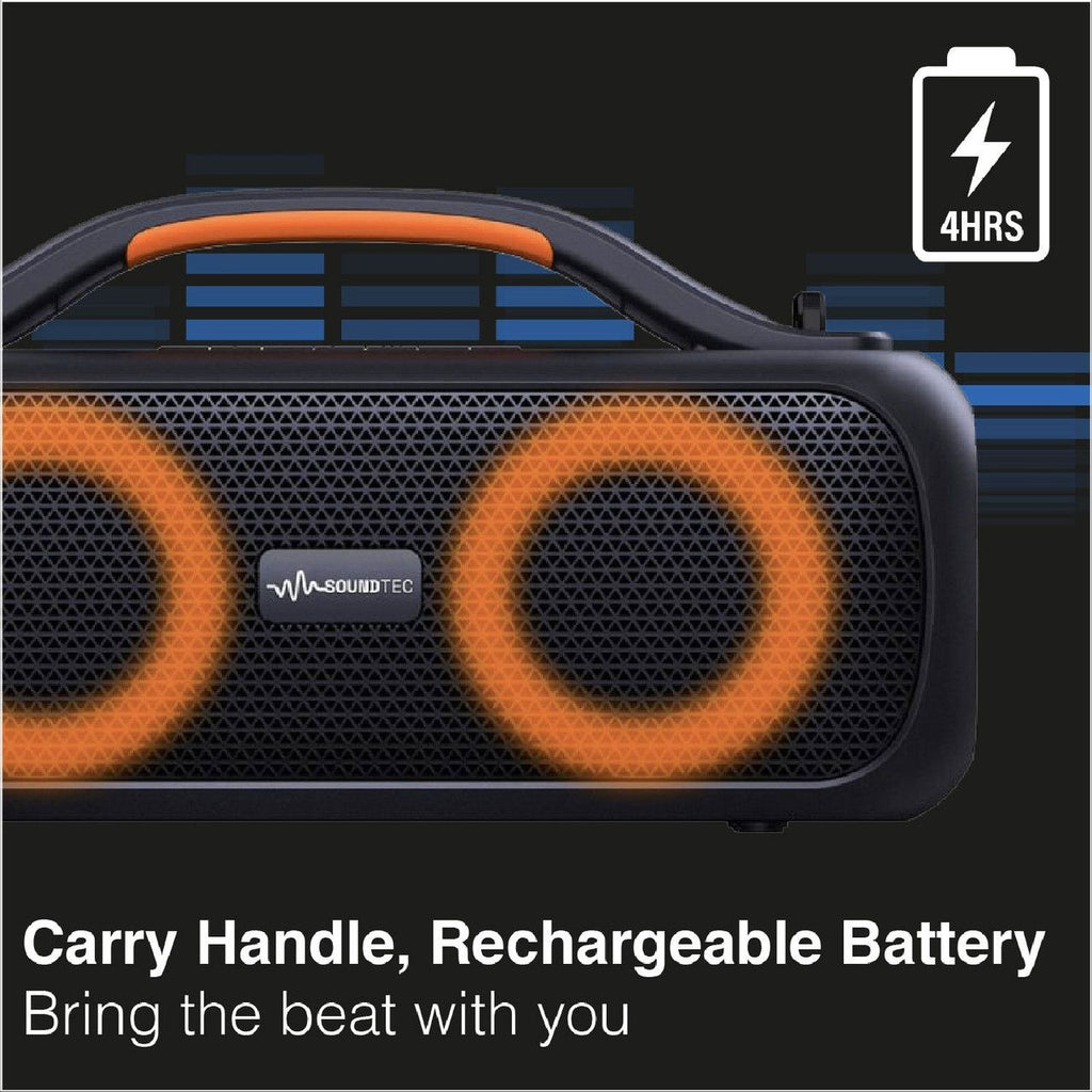 SoundTec Mini Boombox Portable Speaker