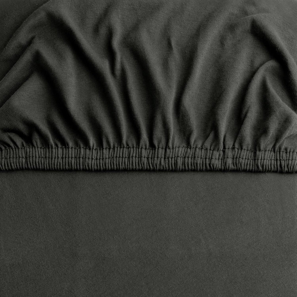 Hotel Quality Fitted sheets - 2 Piece Fitted sheets  -Breathable Bedding - Wrinkle, Fade, Stain Resistant- 26inch/40cm Deep Pocket Fitted Bed Sheet-Wrinkle and Fade Resistant,(Dark gray,King)