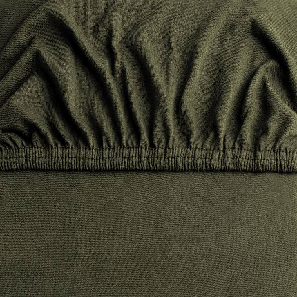 Hotel Quality Fitted sheets - 2 Piece Fitted sheets  -Breathable Bedding - Wrinkle, Fade, Stain Resistant- 26inch/40cm Deep Pocket Fitted Bed Sheet-Wrinkle and Fade Resistant,(Olive green,Queen)