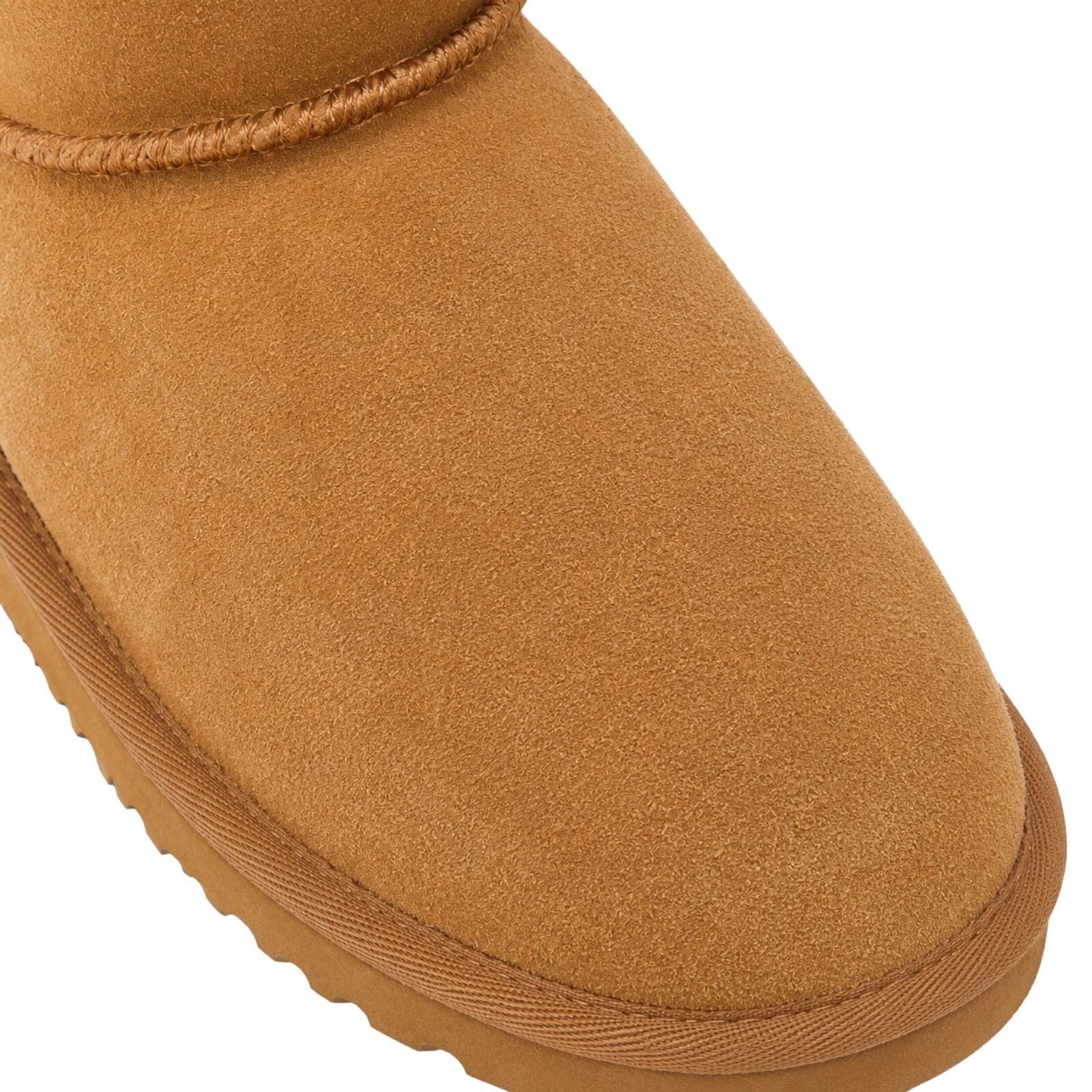Jillaroo Womens UGG Boots Genuine Sheepskin Suede Leather Moccasins - Chestnut - 6