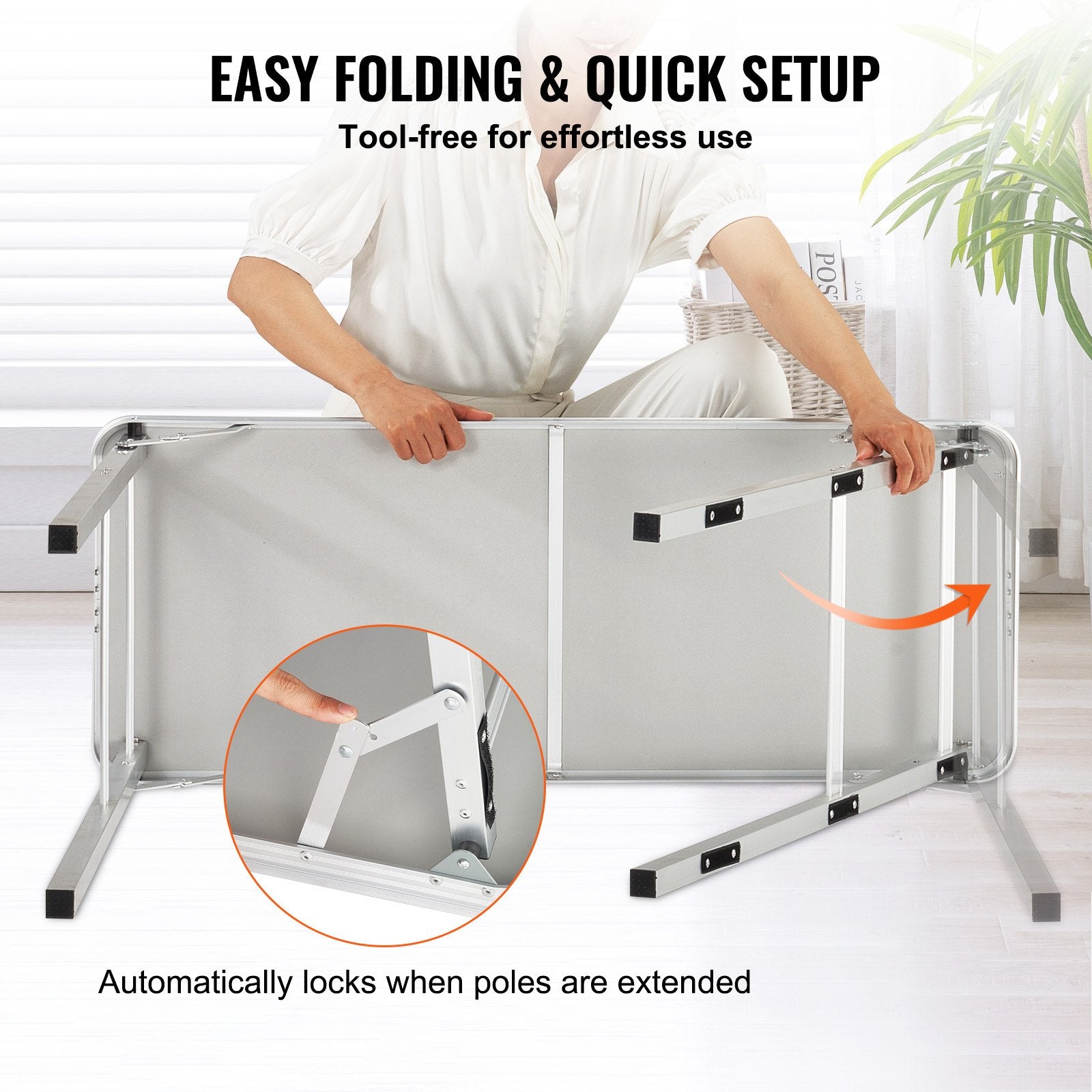 Folding Portable Bar Table, Tradeshow Podium Table for Indoor, Outdoor, Party, Picnic, Exhibition, Includes Carrying Case, Storage Shelf and Black Skirt, 38.39" x 15.16" x 34.25?